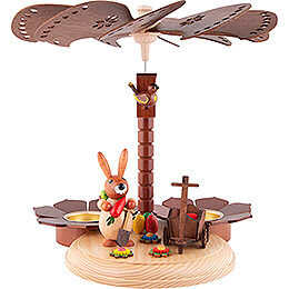 1 - Tier Easter Pyramid Natural  -  20cm / 7.9 inch