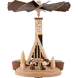 1 - Tier Smoking Pyramid  -  Forest Lodge  -  26cm / 10 inch