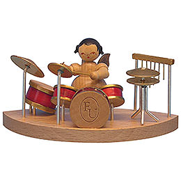 Angel at Drums Fitting Cloud Connector System  -  Natural Colors  -  Standing  -  6cm / 2,3 inch