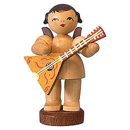 Angel with Balalaika  -  Natural Colors  -  Standing  -  6cm / 2,3 inch
