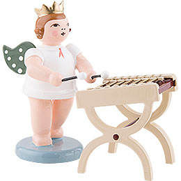 Angel with Crown and Dulcimer  -  6,5cm / 2.5 inch