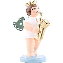 Angel with Crown and Saxophone  -  6,5cm / 2.5 inch