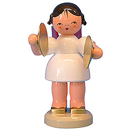 Angel with Cymbal  -  Red Wings  -  Standing  -  9,5cm / 3,7 inch