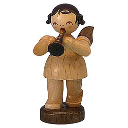Angel with Flute  -  Natural Colors  -  Standing  -  6cm / 2,3 inch