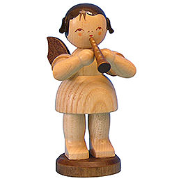 Angel with Flute  -  Natural Colors  -  Standing  -  9,5cm / 3,7 inch