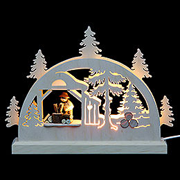 Candle Arch  -  Lumberjack  -  23x15x4,5cm / 9x6x2 inch