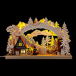 Candle Arch  -  Mushrom Picker at Forester's Lodge  -  43x28cm / 16.9x11 inch