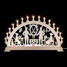 Candle Arch  -  Ore Mountains Motive  -  84x49cm / 33x19 inch