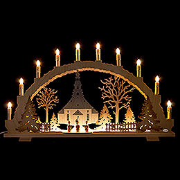 Candle Arch  -  Seiffen Church  -  70x42cm / 27.6x16.5 inch