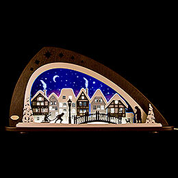 Candle Arch  - "Winter in the Old Town"  -  66x33,8cm / 26x13.3 inch