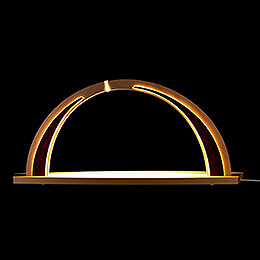 Candle Arch  -  modern wood  -  without Figurines  -  57x26cm / 22.4x10.2 inch