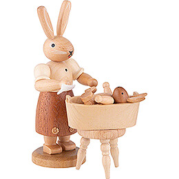 Easter Bunny Mother with Child  -  11cm / 4 inch