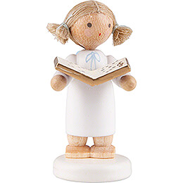 Flax Haired Angel Little with Music Book  -  5cm / 2 inch