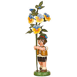 Flower Child Boy with Horned Violet  -  17cm / 7 inch