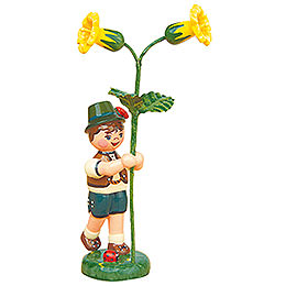 Flower Child Boy with Primrose  -  11cm / 4,3 inch