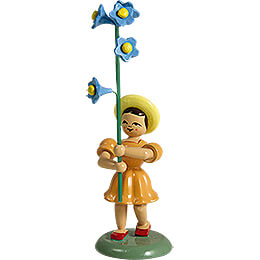 Flower Child with Forget - Me - Not, Colored  -  11,5cm / 4.5 inch