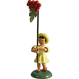 Flower Child with Rowan Berry, Colored  -  12cm / 4.7 inch