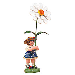 Flower Girl with Daisy  -  11cm / 4,3 inch