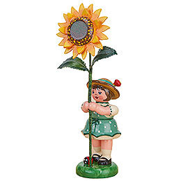 Flower Girl with Sunflower  -  11cm / 4,3 inch