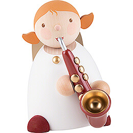 Guardian Angel with Saxophone Red  -  16cm / 6.3 inch