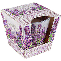 JEKA Scented Candle  -  Lavender Basket  -  Fresh Lavender  -  8,1cm / 3.2 inch