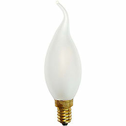 LED - Windstoßlampe gefrostet  -  Sockel E14  -  230V/2,5W
