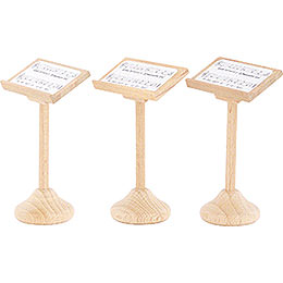 Music Stand for Sonwman Musician  -  3 pieces  -  8cm / 3.1 inch