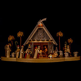 Nativity  -  illuminated  -  24x50cm / 9.4x19.7 inch
