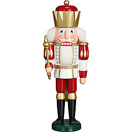 Nutcracker  -  Exclusive King White - Red  -  40cm / 15.7 inch