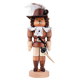 Nutcracker  -  Puss in Boots Natural Wood  -  37,5cm / 15 inch