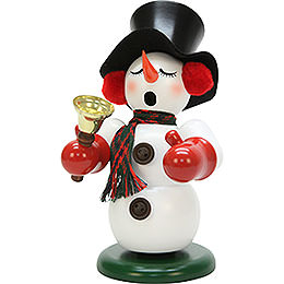 Smoker  -  Snowman with Bell  -  23cm / 9.1 inch