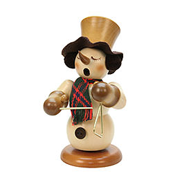 Smoker  -  Snowman with Triangle Natural Colors  -  23cm / 9 inch