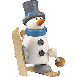 Snow Man Fritz with Ski  -  9cm / 3.5 inch