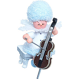 Snowflake with Cello  -  5cm / 2 inch