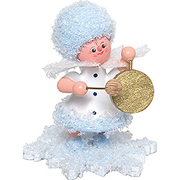 Snowflake with Gong  -  5cm / 2 inch