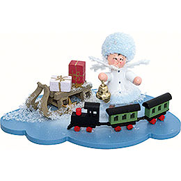 Snowflake with Railroad  -  10x7x6cm / 4x2.8x2.3 inch