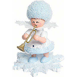 Snowflake with Trumpet  -  5cm / 2 inch