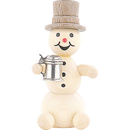 Snowman with Stein  -  8cm / 3.1 inch