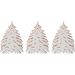 Snowy Trees for Candle Arch Lamps  -  3 pcs.  -  5,5x5cm / 2.2x2 inch