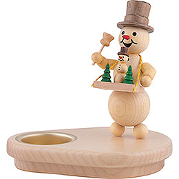 Tea Light Holder  -  Snowman with Belly Shop  -  13cm / 5.1 inch