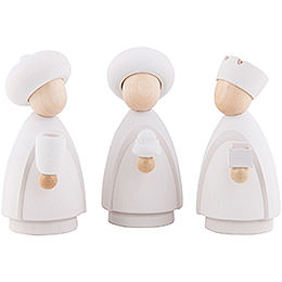 The Three Wise Men White/Natural  -  Large  -  10,0cm / 4.0 inch