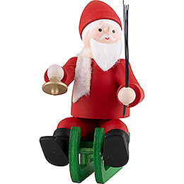 Thiel Figurine  -  Santa Claus on Sledge  -  coloured  -  6cm / 2.4 inch