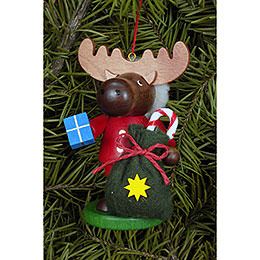 Tree Ornament  -  Moose Santa  -  9,5cm / 4 inch
