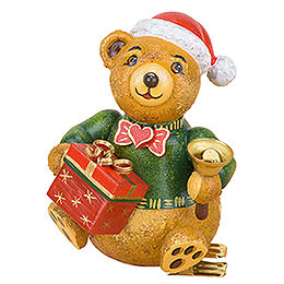 Tree Ornament  -  Tree Clip Christmas Teddy  -  8cm / 3.1 inch