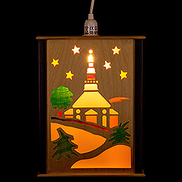 Window Lantern  -  Seiffen Church  -  27cm / 10.6 inch